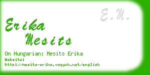 erika mesits business card